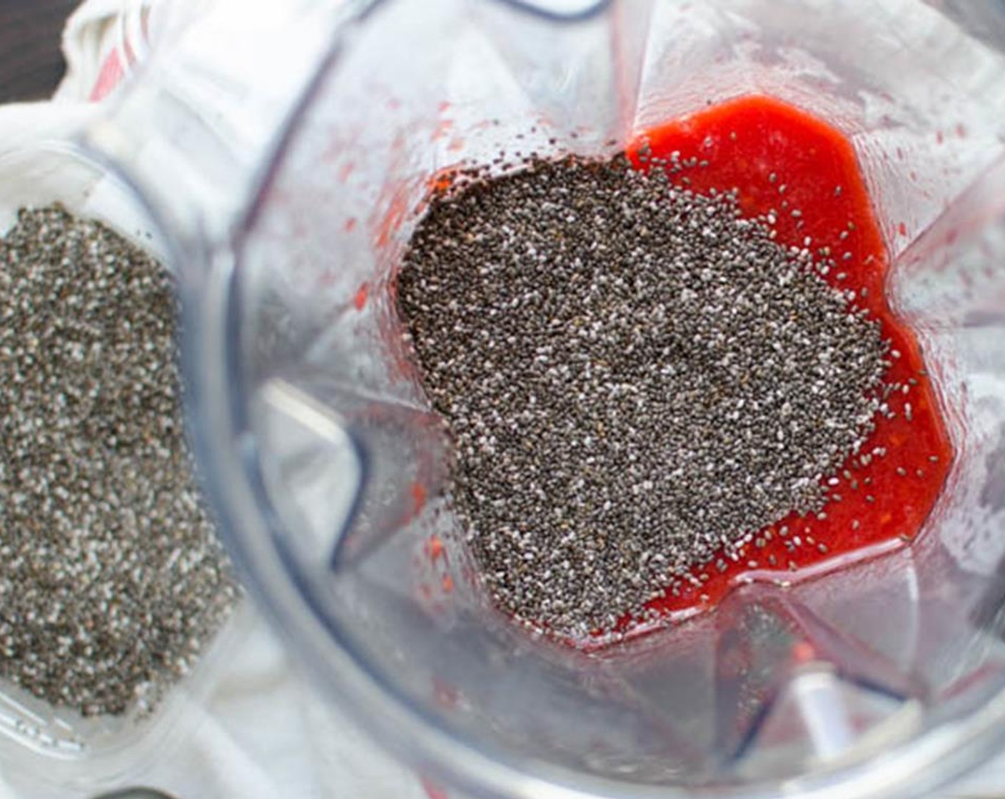step 6 Add the Chia Seeds (2 Tbsp) plus an additional teaspoon and pulse 2 to 3 more times to combine.