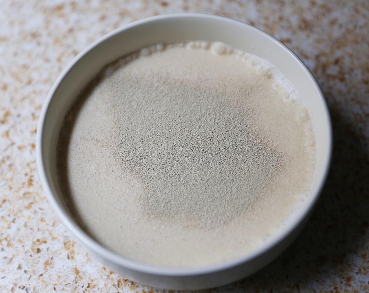 step 1 Warm the Milk (1 1/2 cups) to around 115 degrees F (45 degrees C). Add to a small bowl, add the Granulated Sugar (1 pinch) and sprinkle over Instant Dry Yeast (1/2 Tbsp).