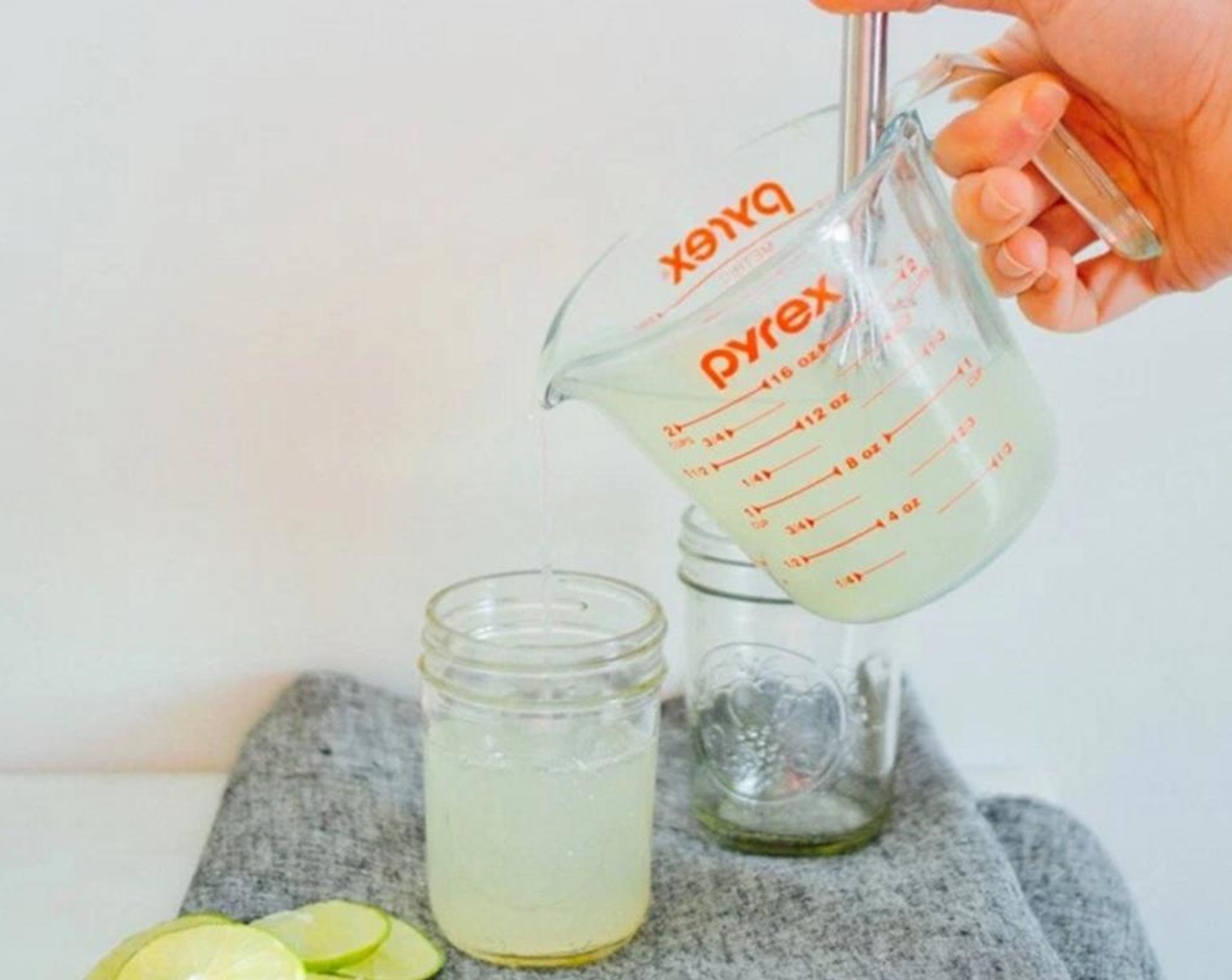 step 1 Fill 3/4 of your glass with Limeade (16 fl oz).