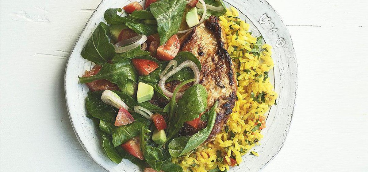 Desmadres Lime-Garlic Chicken with Arugula Recipe | SideChef