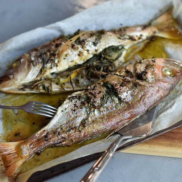 Herb-Stuffed Silver Fish Recipe | SideChef