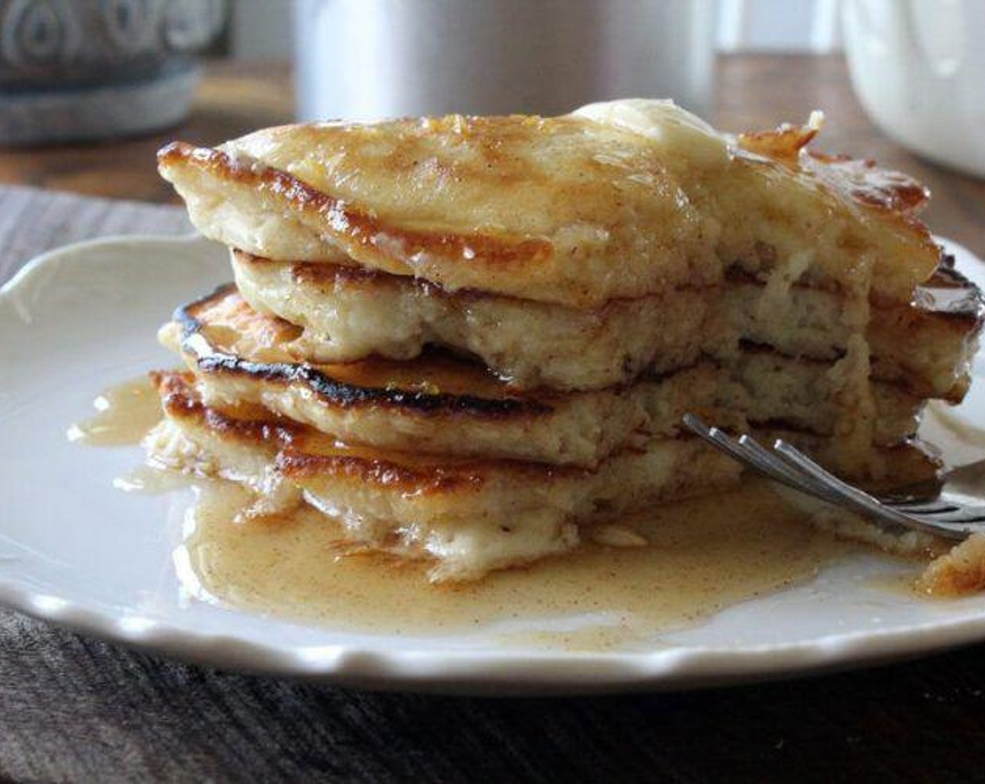 Best Pancakes Ever with Honey Cinnamon Syrup