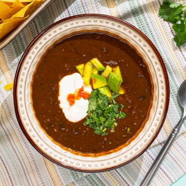 20-Minute Black Bean Soup Recipe | SideChef