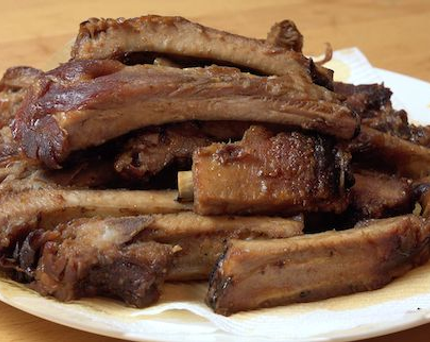 step 5 Using a knife, cut between the bones and serve.