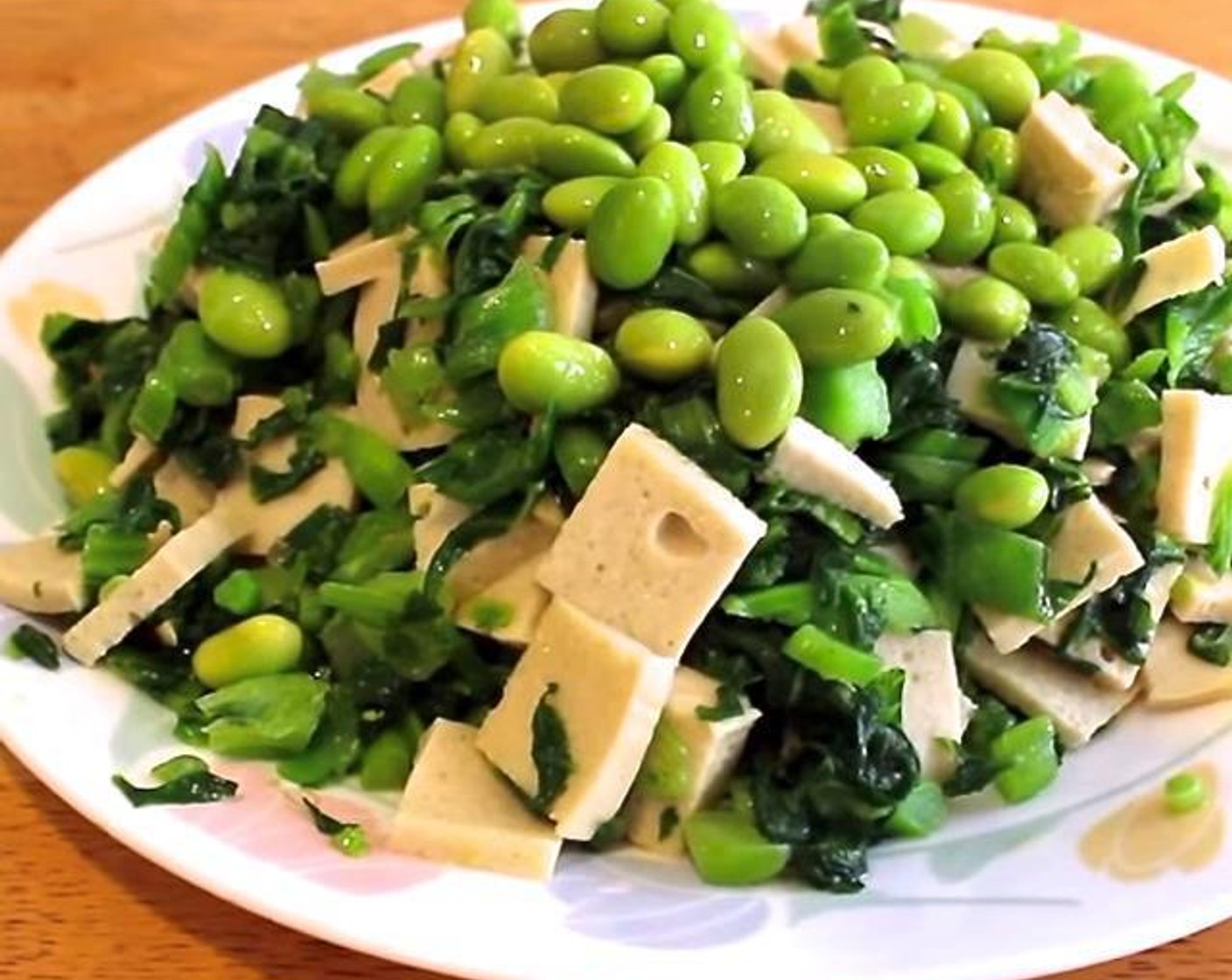 Shen Li Hon with Edamame and Bean Curd