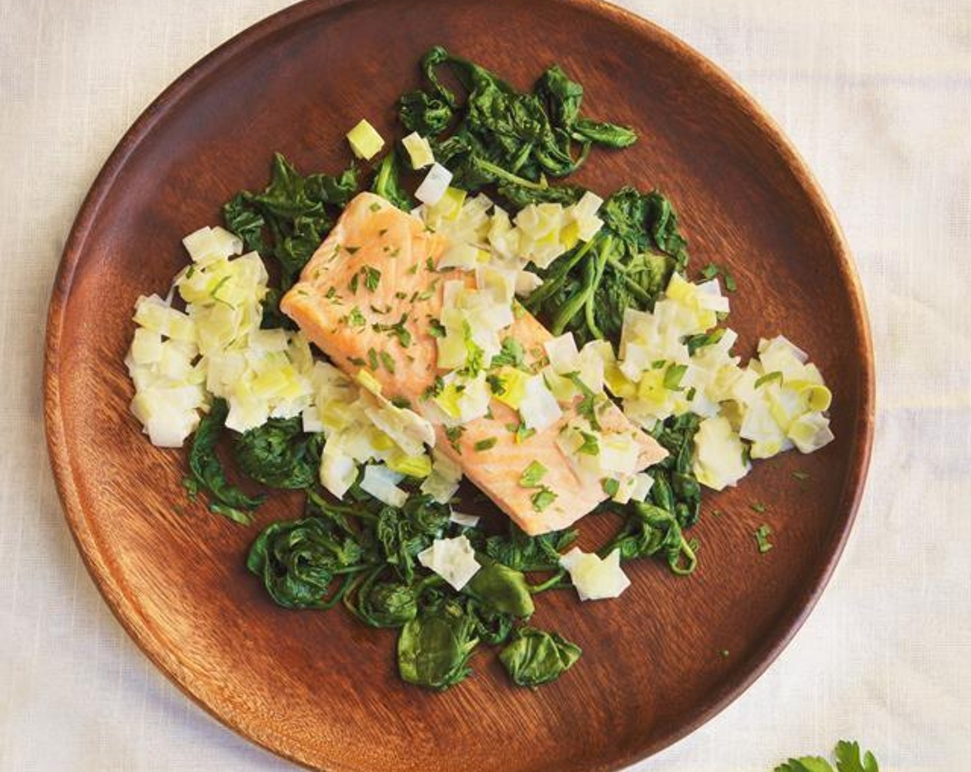 Harlem Renaissance Salmon with Simple Spinach