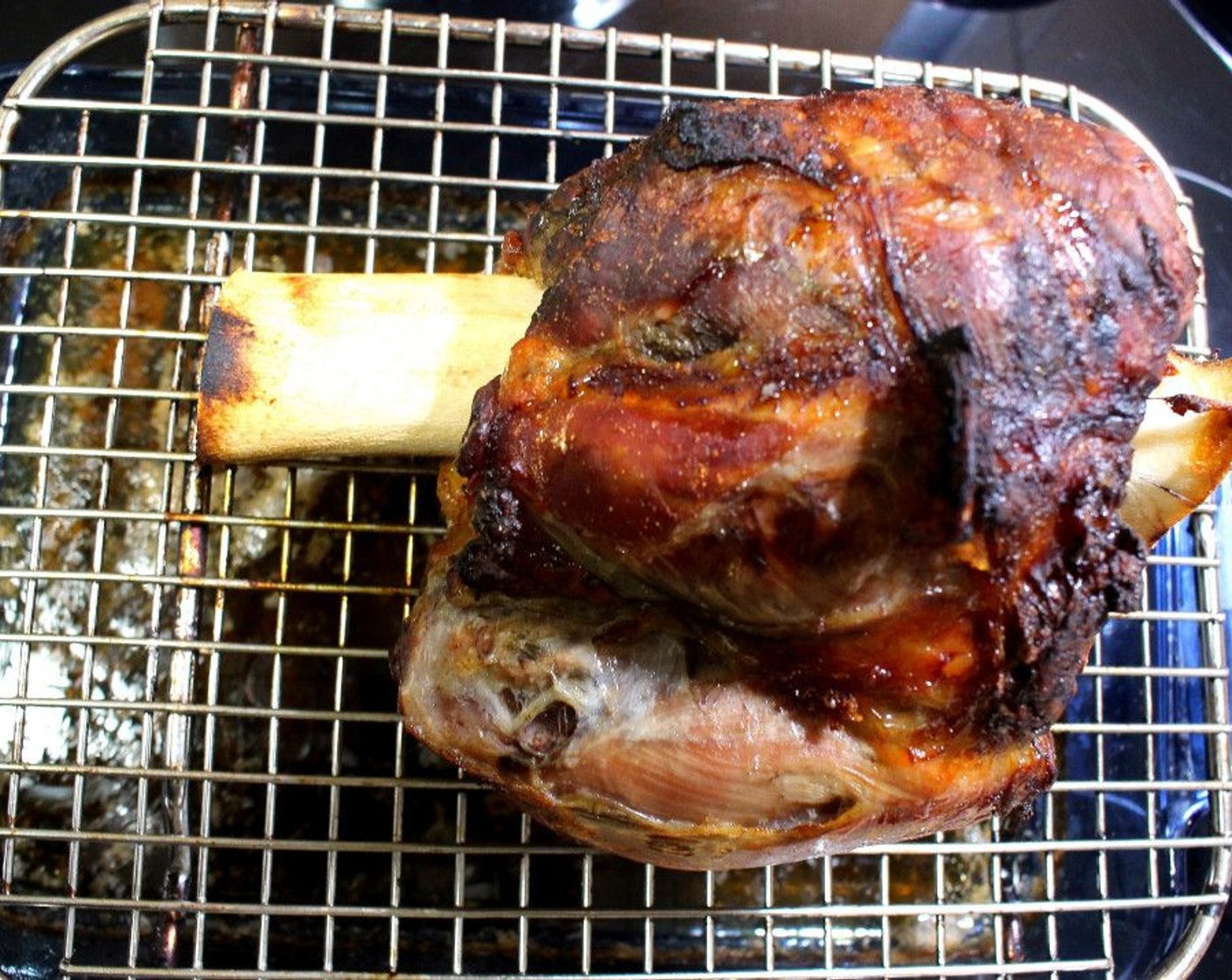 step 2 Roast at 325 degrees F (160 degrees C) for 4 hours, baste every 20 minutes with Beer (to taste) of your choice.