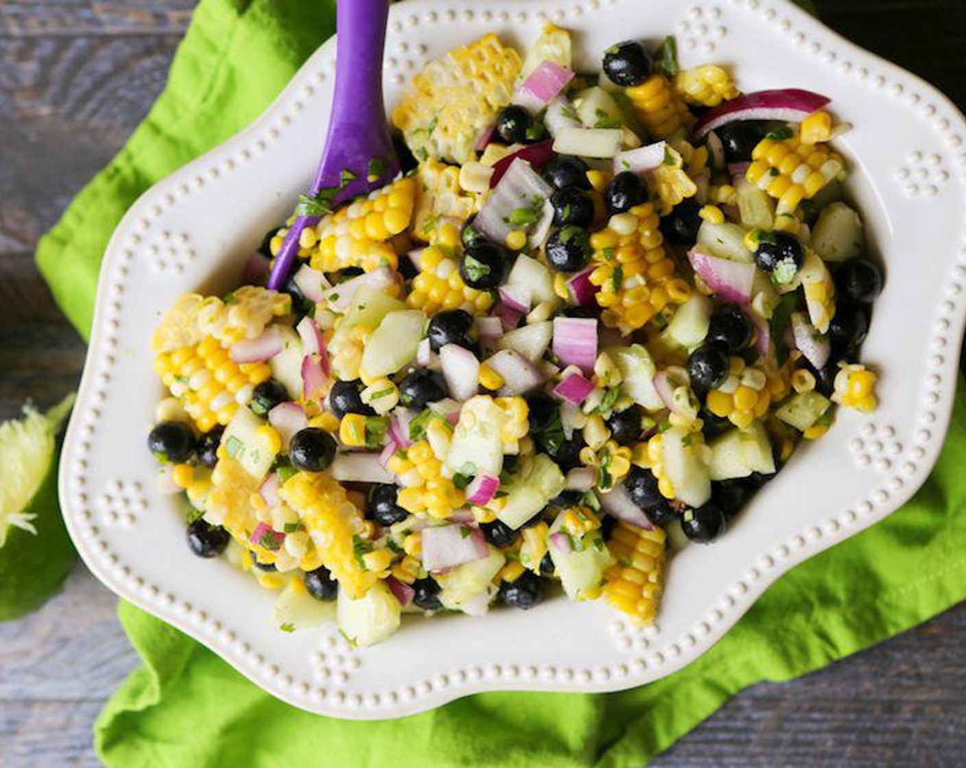 Corn and Blueberry Salad