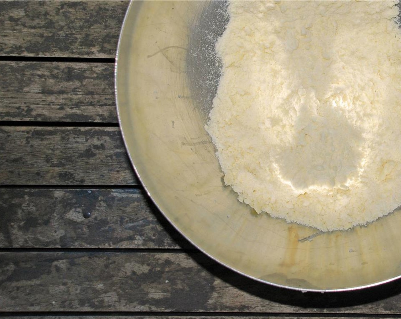 step 2 Using your fingers, lightly rub together the flour and butter for around 5 minutes until they resemble fine breadcrumbs. Add the Powdered Confectioners Sugar (2/3 cup) and stir to incorporate.