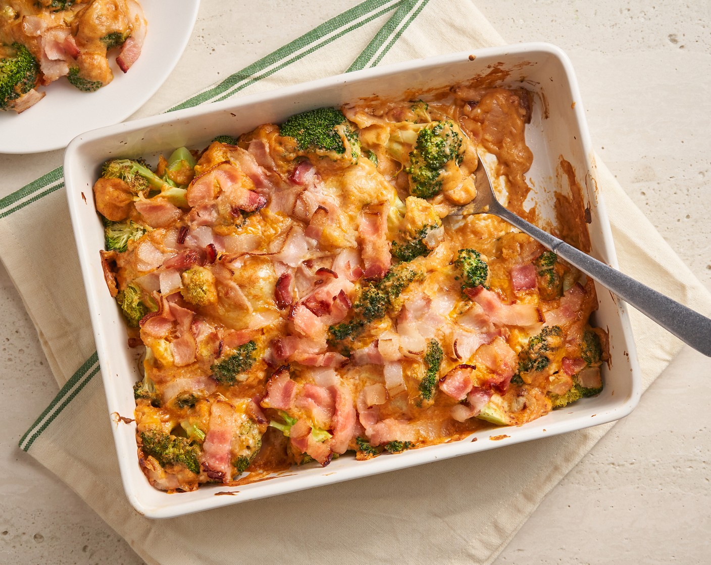 Cheesy Broccoli Casserole with Bacon