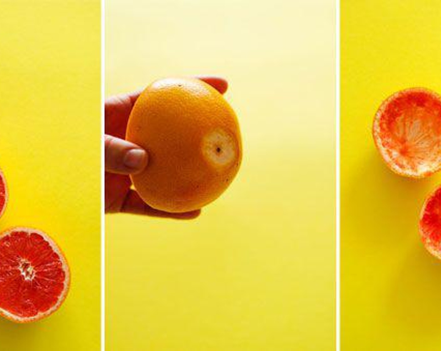 step 1 If you're using your Grapefruit (1) as a bowl, half it and scoop out the fruit.