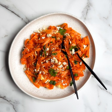 Spicy Carrot Feta Ginger Salad Recipe | SideChef