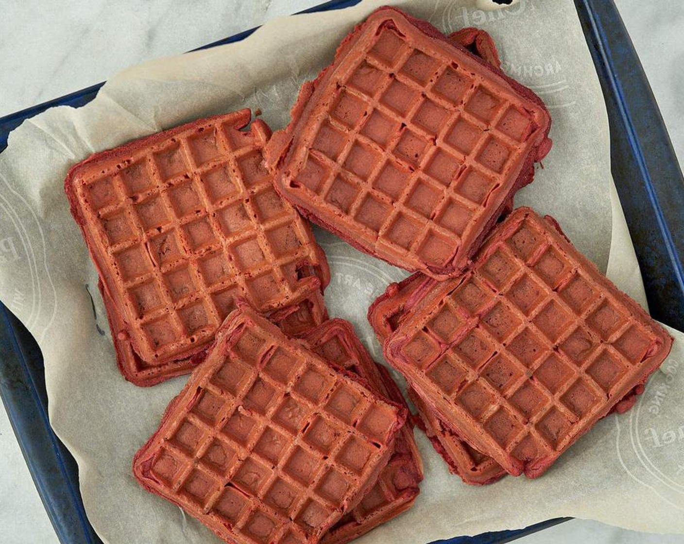 step 3 Pour 1/3 cup batter into each side of a square waffle maker and cook until crisp.