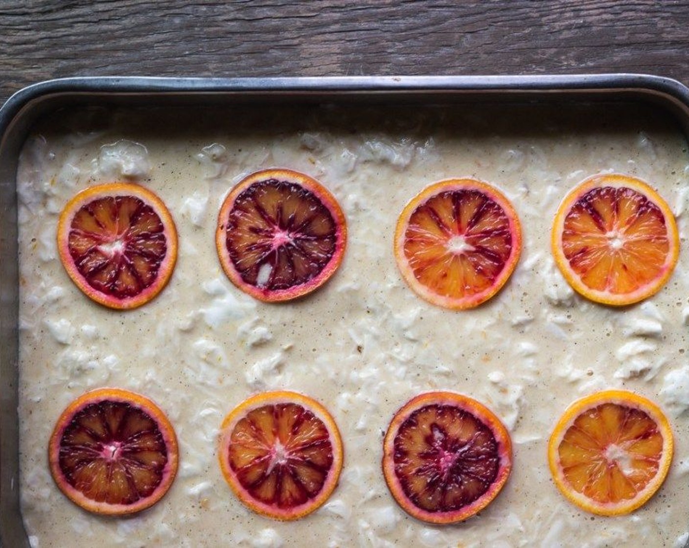 step 11 Top cake off with orange slices.