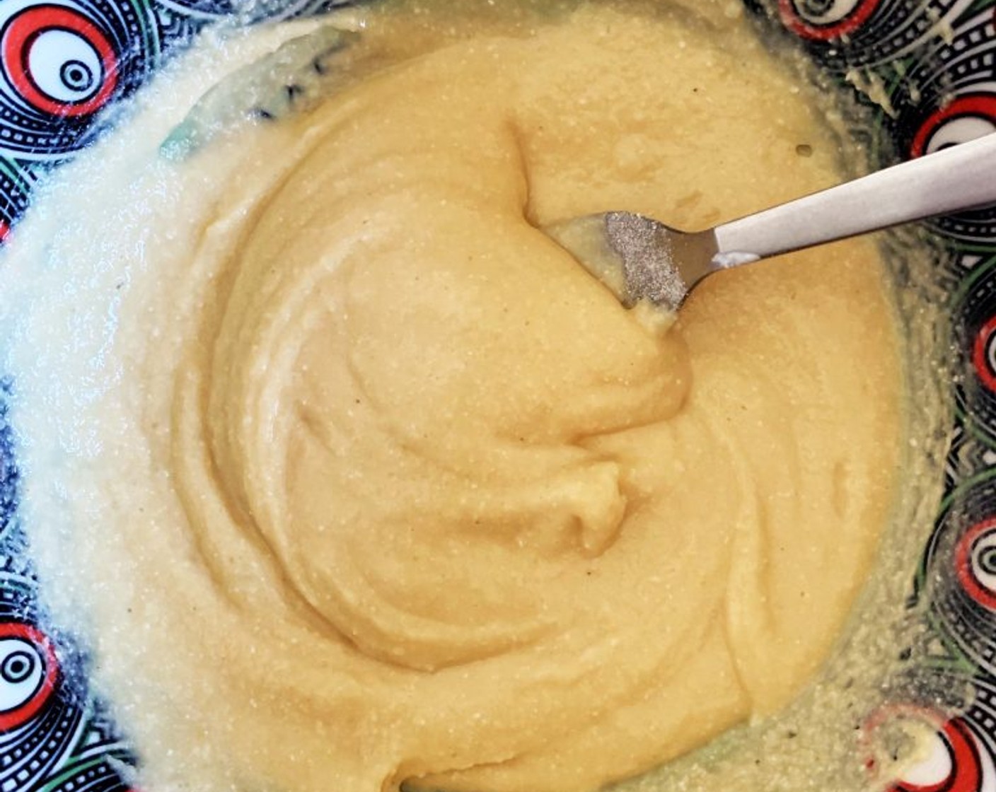 step 2 In a bowl whisk together Organic Egg (1), Granulated Erythritol (2 Tbsp), and Greek Yogurt (1/3 cup). Then add the Soy Flour (1/3 cup), Coconut Flour (2 1/2 Tbsp), Salt (1 pinch), Vanilla Protein Powder (3 Tbsp), and Baking Powder (1 1/4 tsp).
