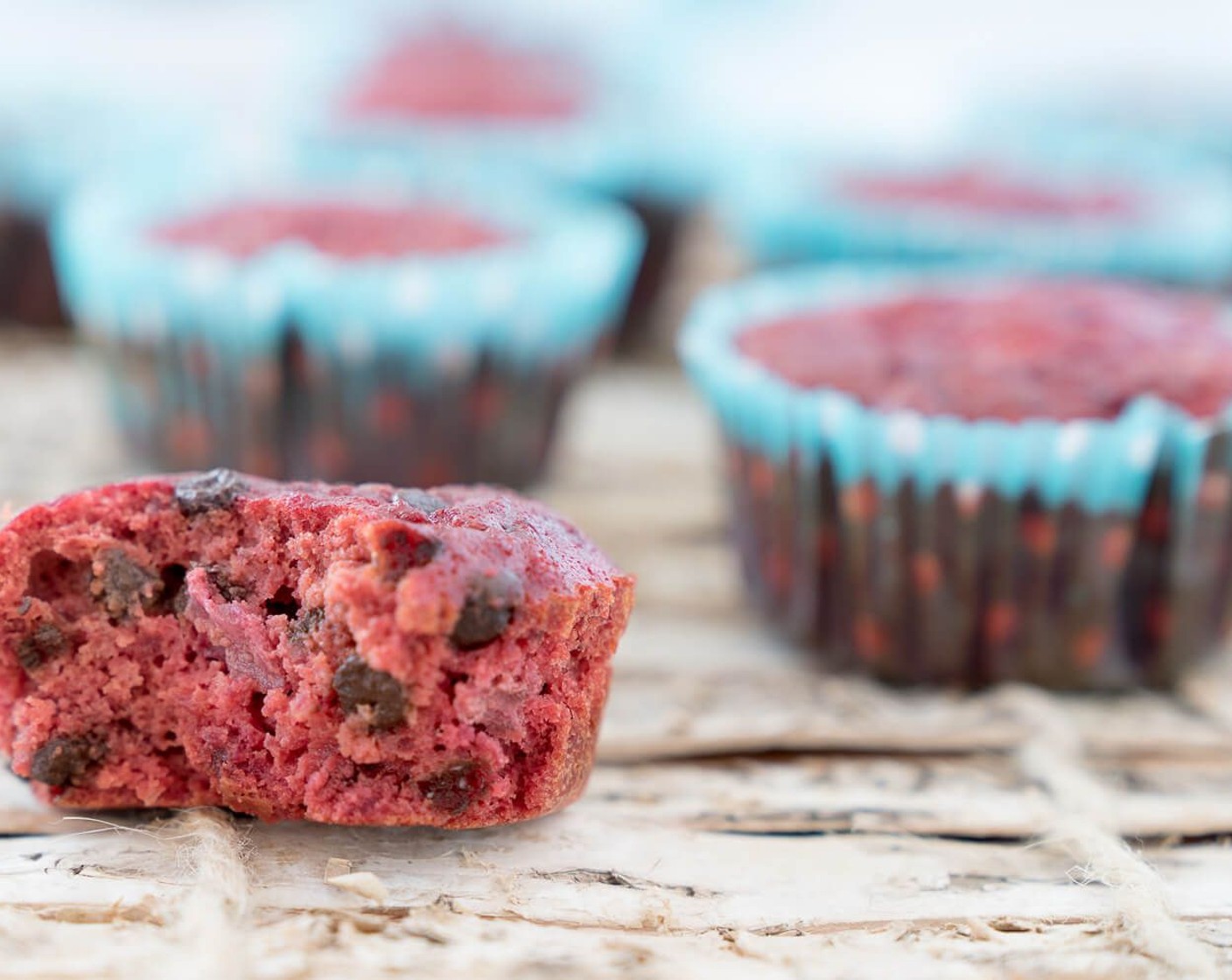 step 7 Bake at 350 degrees F (180 degrees C) for 30-35 minutes or until a fork inserted into the middle of the muffin comes out clean.