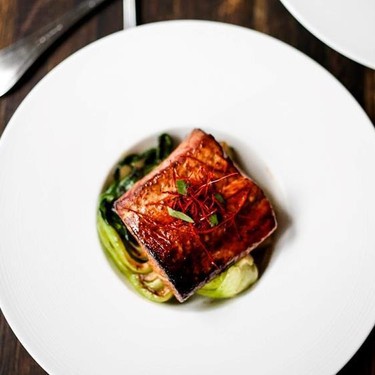 Tea Smoked Salmon with Five Spice and Bok Choy Recipe | SideChef