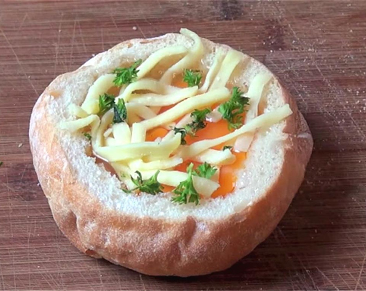 step 4 Add on top a little bit of Cheese (to taste) and chopped Fresh Parsley (to taste). Pop the lid on.