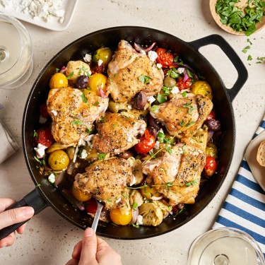 One-Pan Mediterranean Chicken Thighs Recipe | SideChef