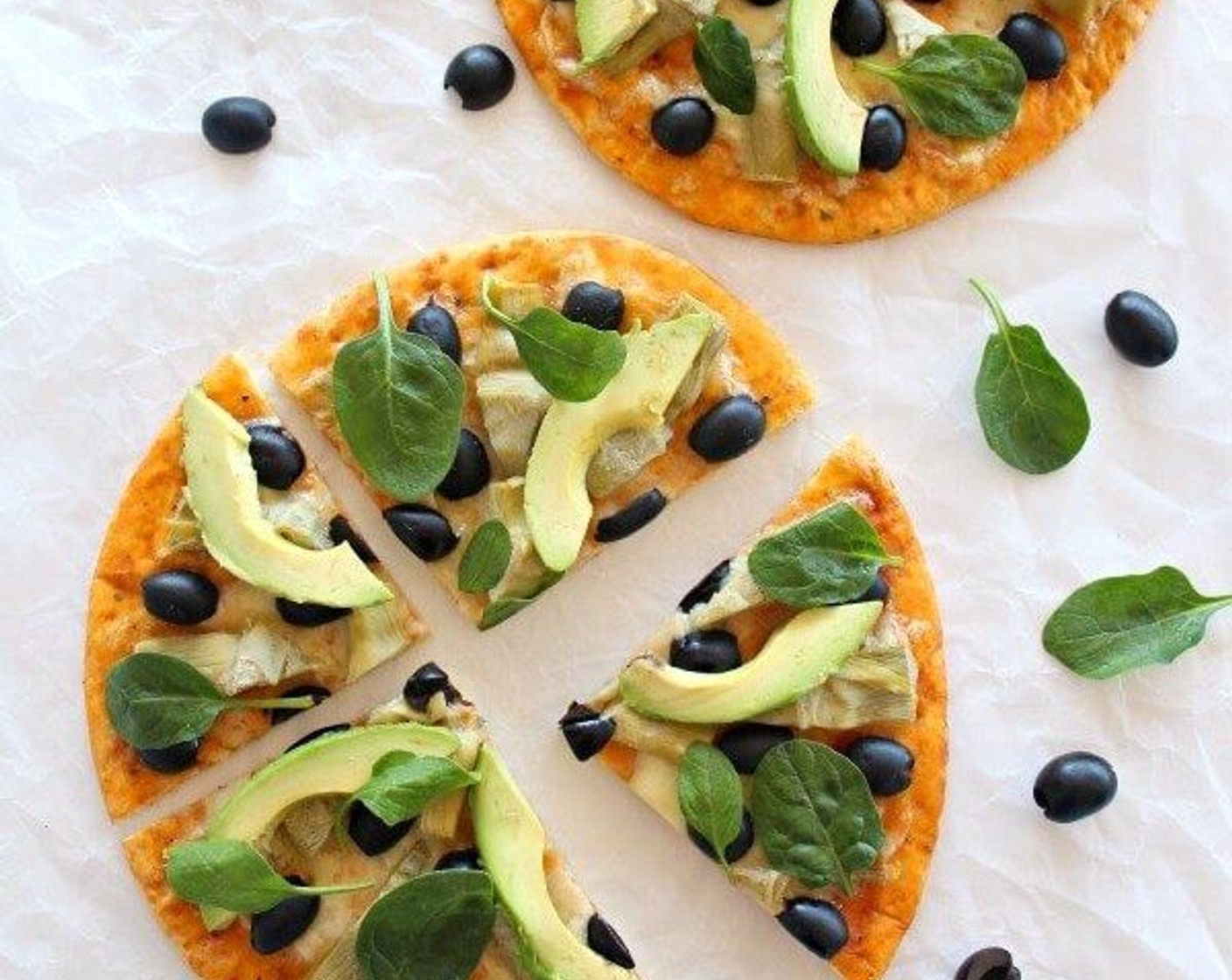 Artichoke Avo Black Olive Pizza