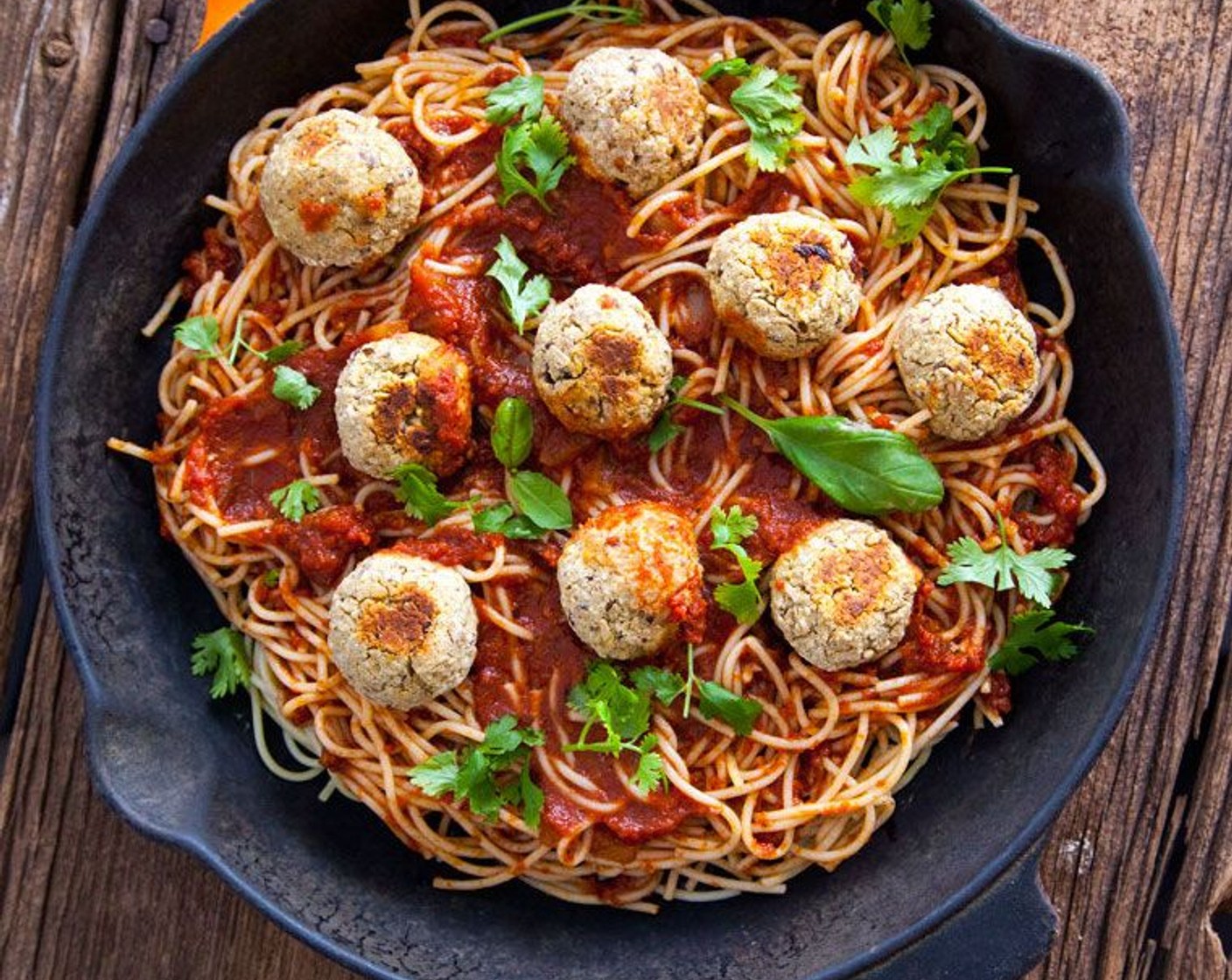Vegan Spaghetti and Meatballs