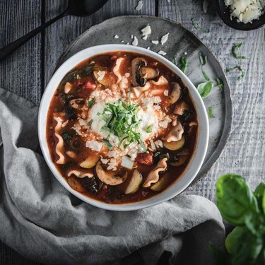 Vegetable Lasagna Soup Recipe | SideChef