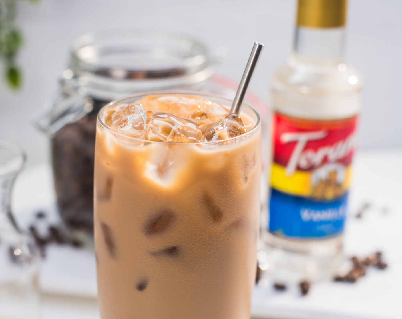 step 1 Prepare the serving glasses or tumbler with Ice (to taste). Add the Cold Brew Concentrate (1/2 cup), Water (1/2 cup), Milk (1/4 cup) and Vanilla Simple Syrup (3 Tbsp). Mix well. Serve immediately.