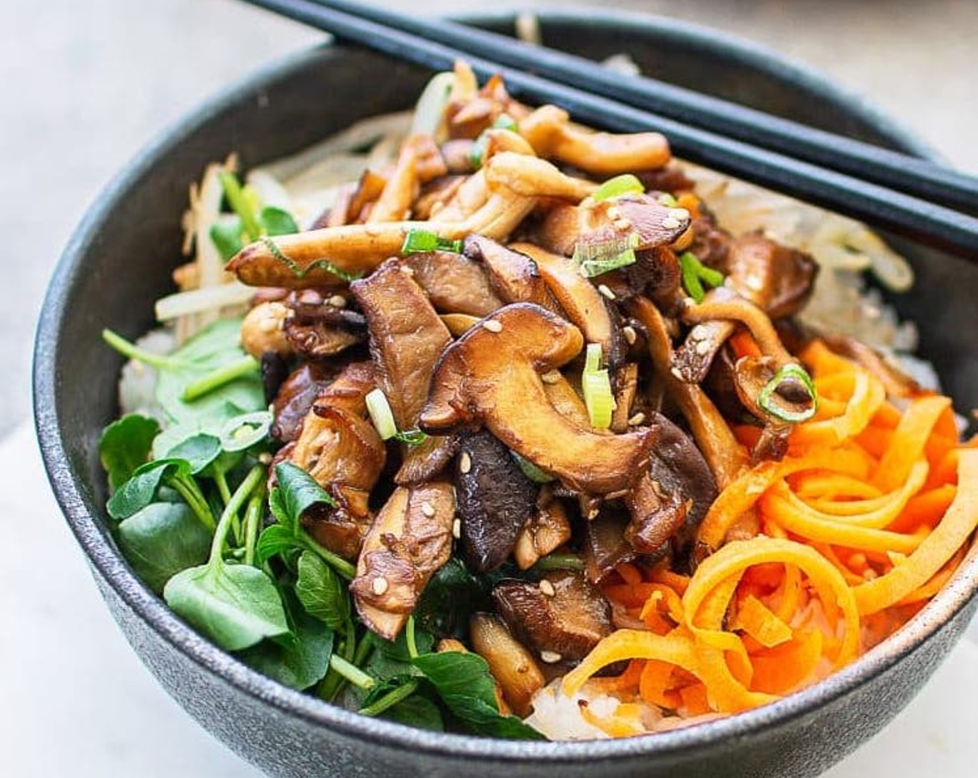 Mixed Mushroom Donburi (Mixed Mushroom Rice Bowl)