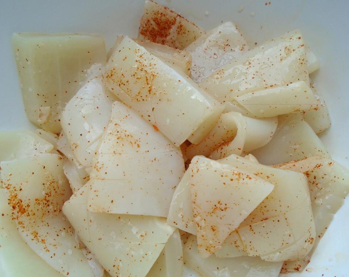 step 8 Season with Kosher Salt (to taste), Cayenne Pepper (to taste) and Granulated Garlic (to taste).