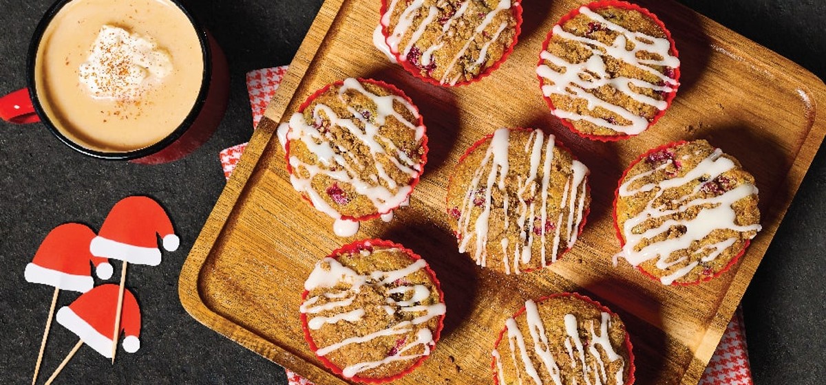 Cranberry Muffins with Cinnamon Streusel Recipe | SideChef