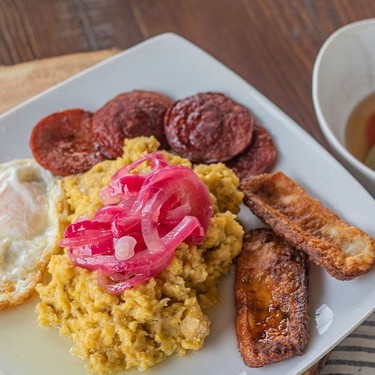 Mangú Tres Golpes (Dominican Breakfast) Recipe | SideChef