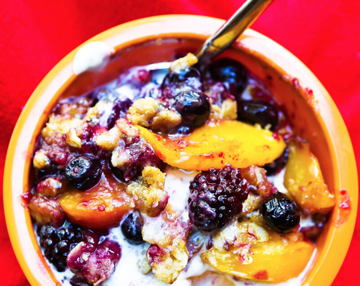 Peach Blueberry Crisp