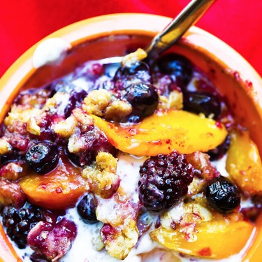 Peach Blueberry Crisp Recipe | SideChef