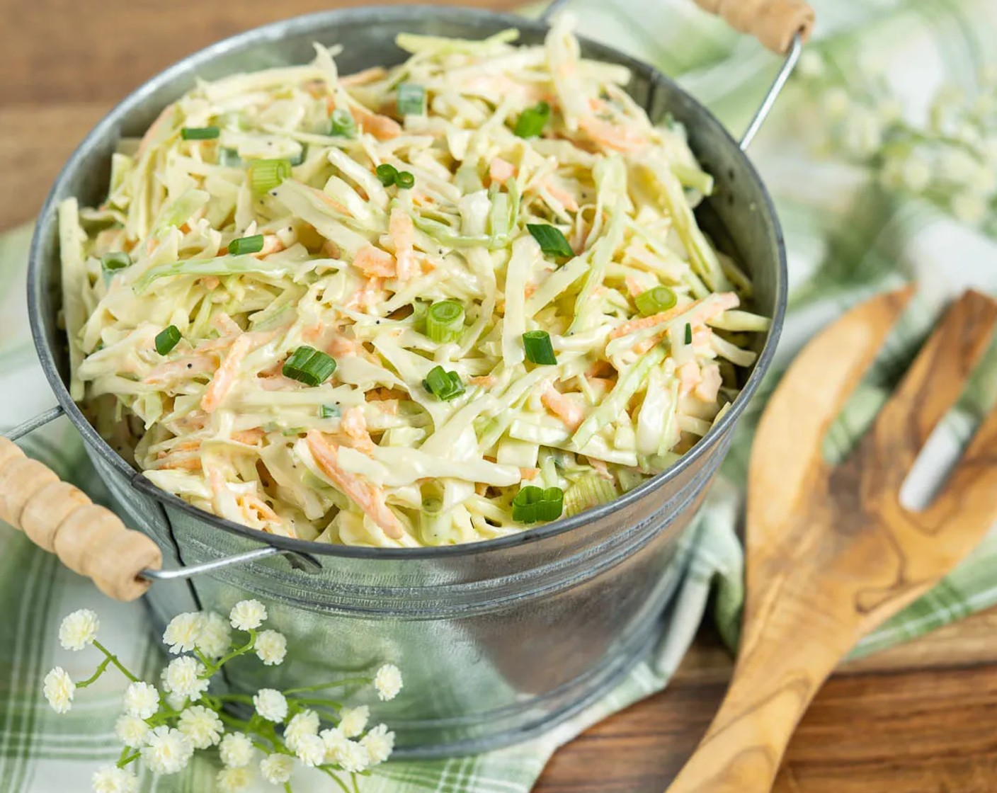 step 3 Stir in dressing and serve immediately for a crisp coleslaw.