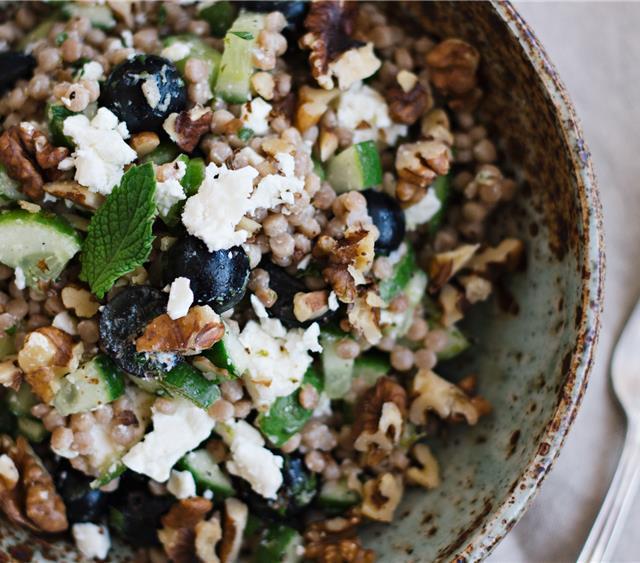 Couscous Salad with Ginger Lime Vinaigrette Recipe SideChef