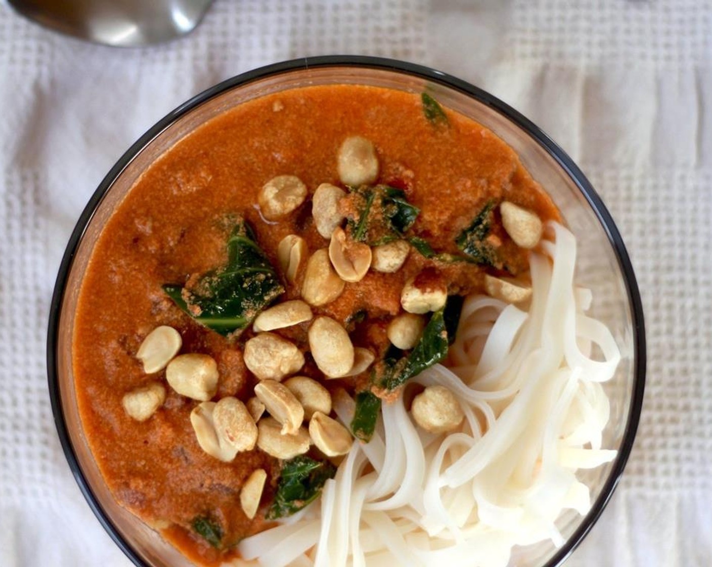 step 7 Serve over rice noodles with Peanuts (to taste) and enjoy!