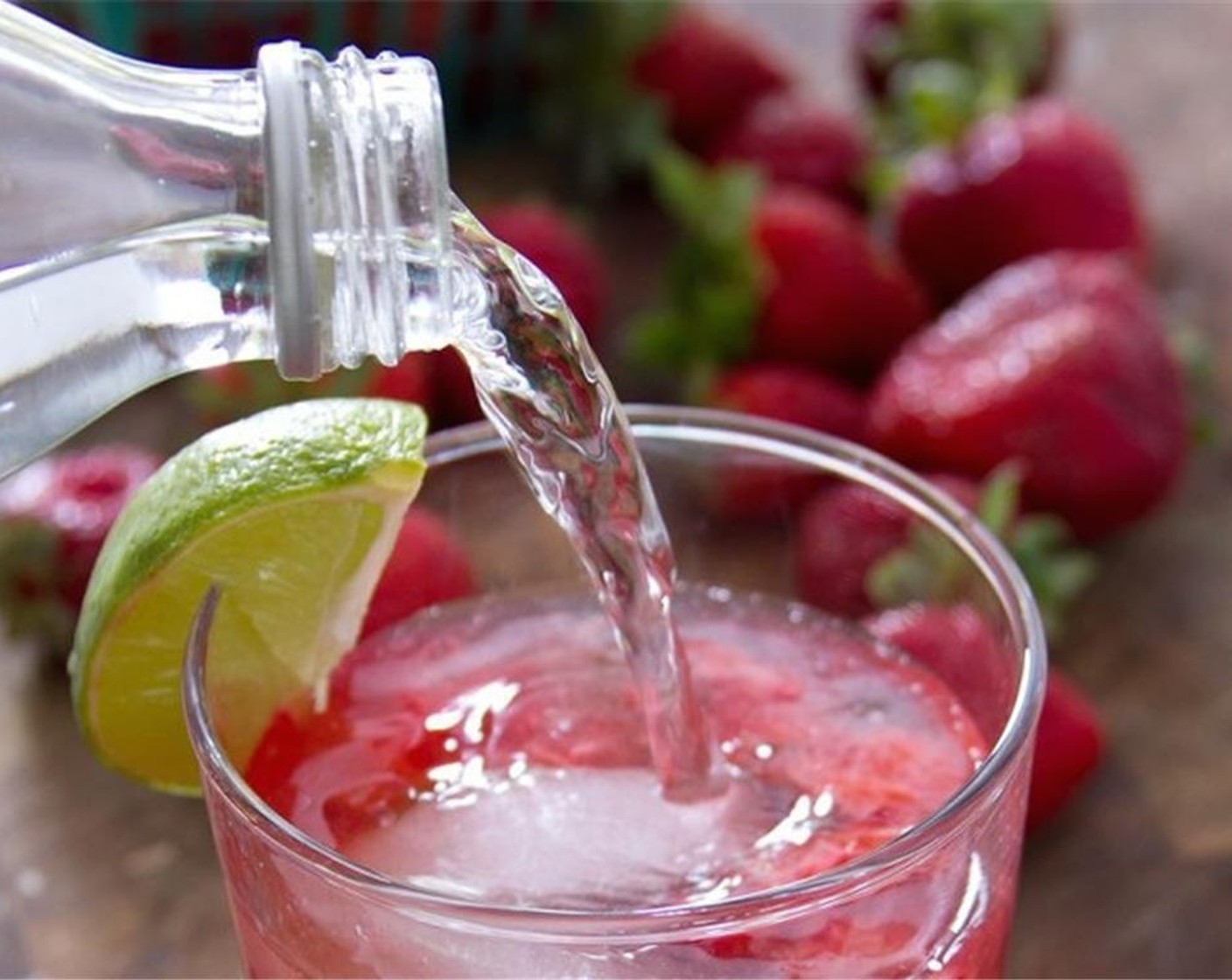 step 2 In a cocktail shaker, muddle the Fresh Strawberries (4) and Fresh Basil Leaves (5). Fill the shaker with ice. Add the Gin (2 fl oz) and Honey (1 Tbsp), Cover the shaker and shake for 1 minute.