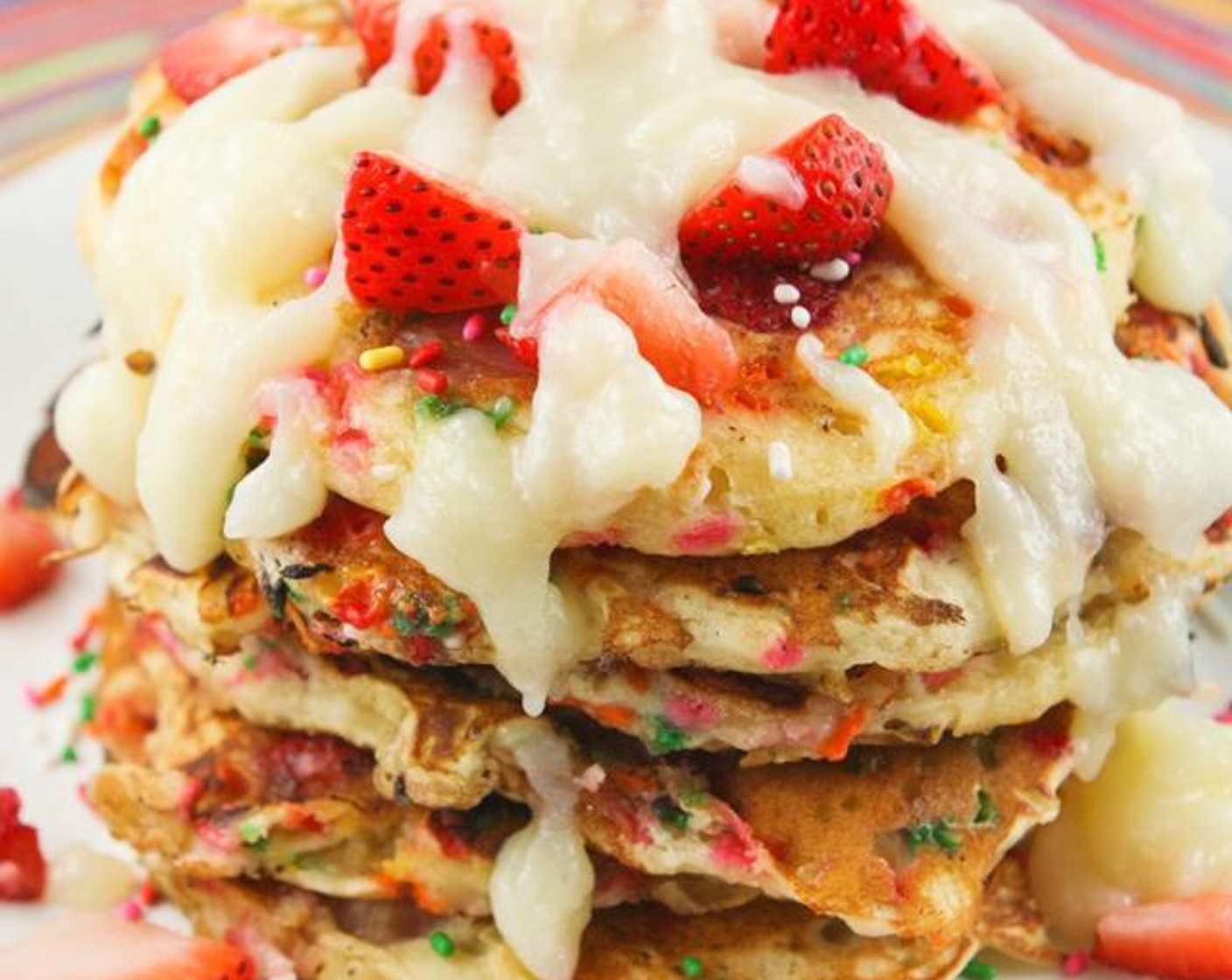 Funfetti Strawberry Pancakes