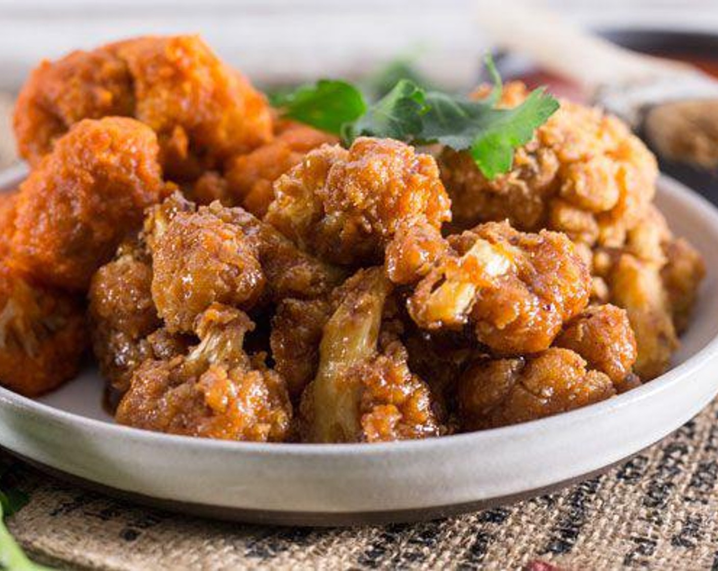 Buffalo Cauliflower Wings with Vegan Ranch Dip