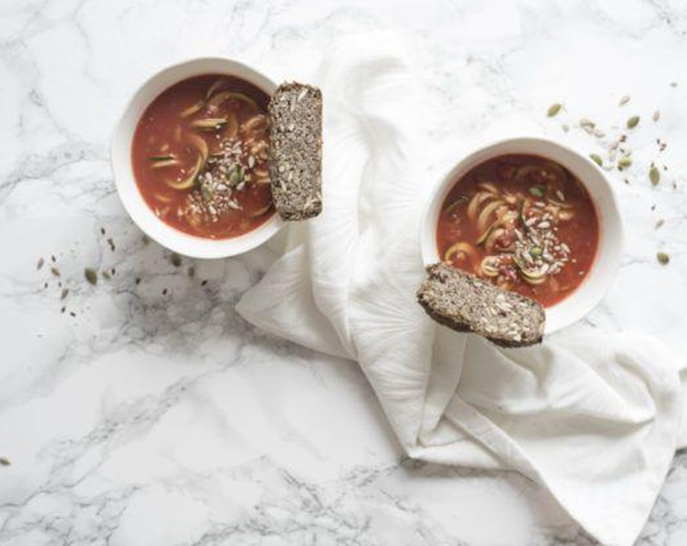 Tomato Zoodles Soup