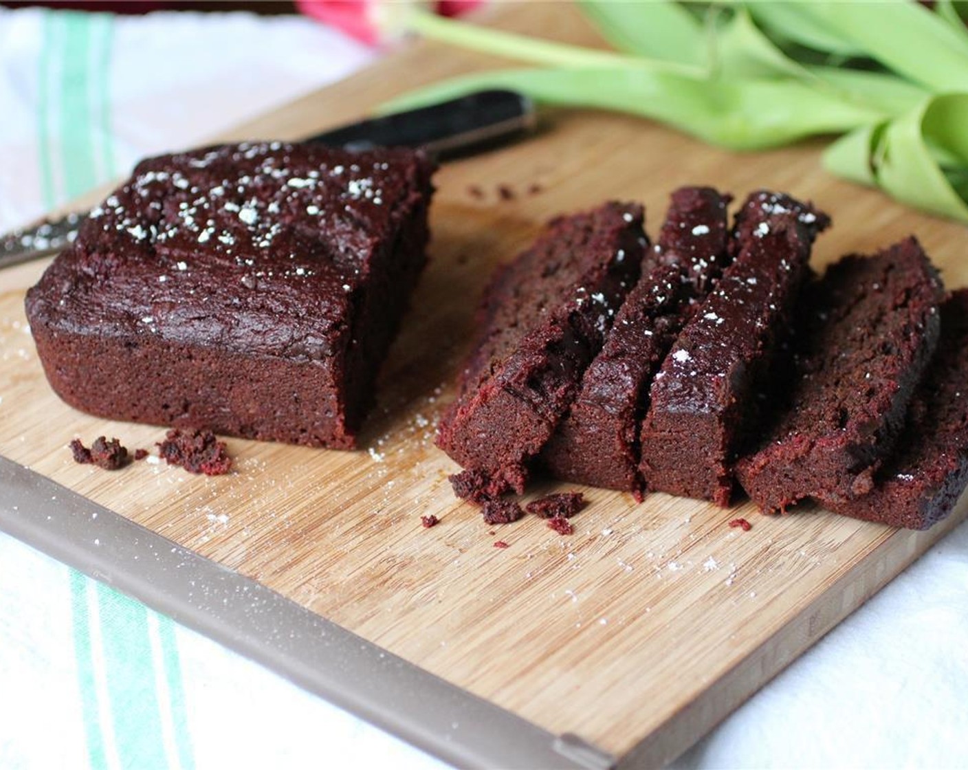 Fudgy Chocolate Chip Beet Banana Bread