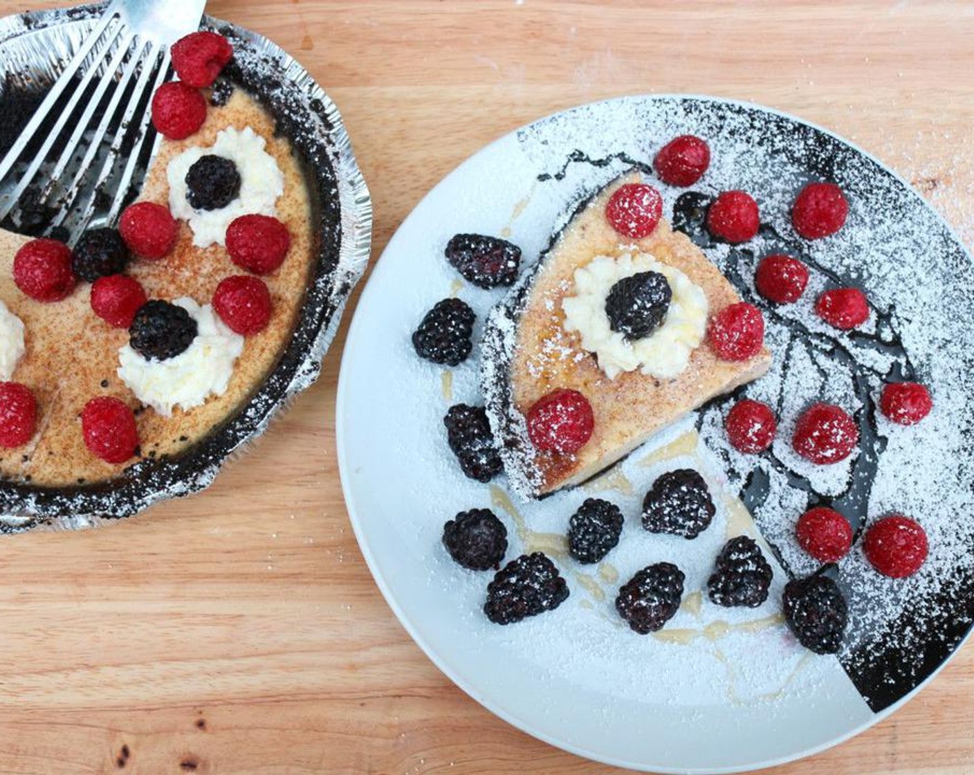 Oreo and Yogurt Pie with Honey & Fresh Berries