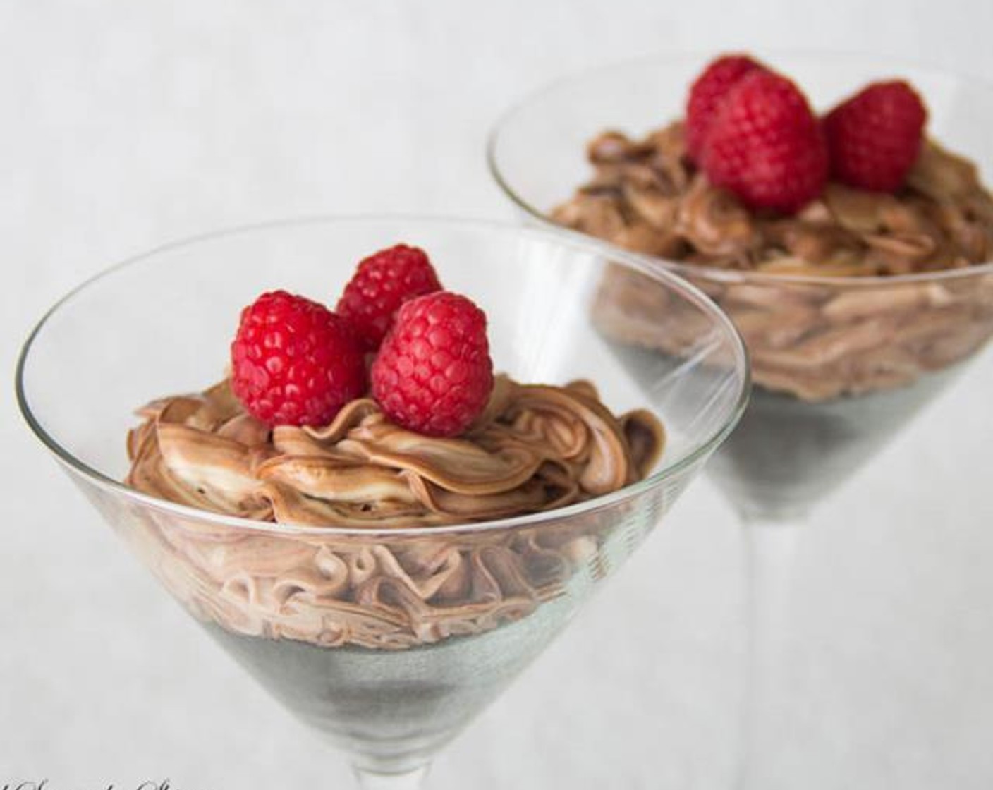 Deconstructed No-Bake Nutella Cheesecake