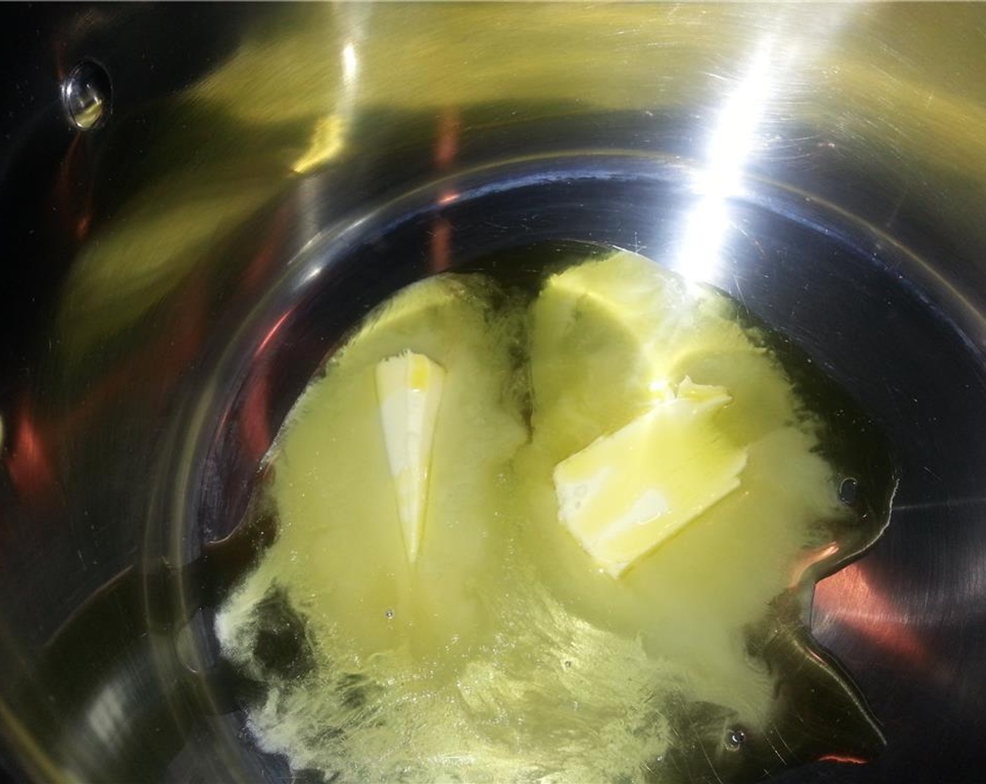 step 1 In a large saucepan, melt the Unsalted Butter (3 Tbsp).