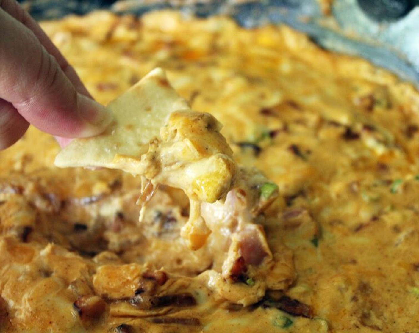 step 5 Place skillet into the oven and bake for 15 to 20 minutes until heated and bubbly. Serve warm with your favorite crackers or bread. Enjoy!