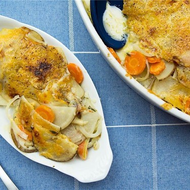 Scalloped Potatoes and Carrots Recipe | SideChef