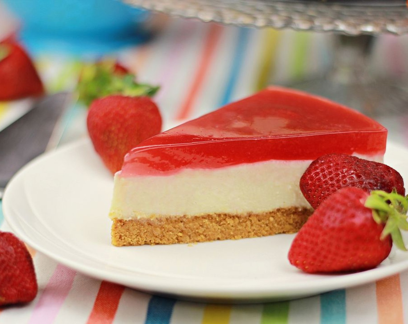 Strawberry Jelly Tofu Cheesecake Recipe SideChef.