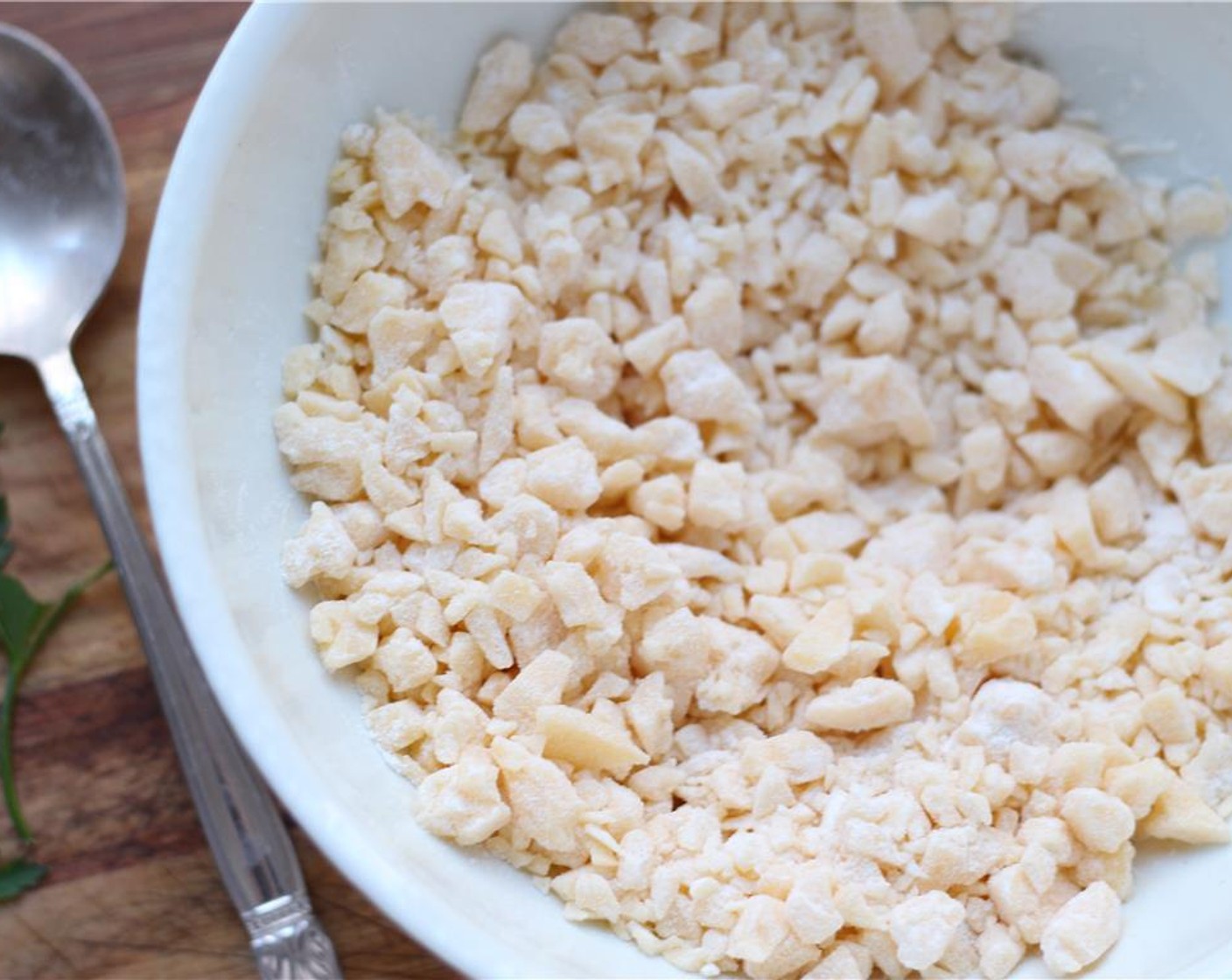 step 1 Grate 12 Month Reypenaer Gouda (2 cups) and mix with All-Purpose Flour (1 Tbsp) in a bowl.