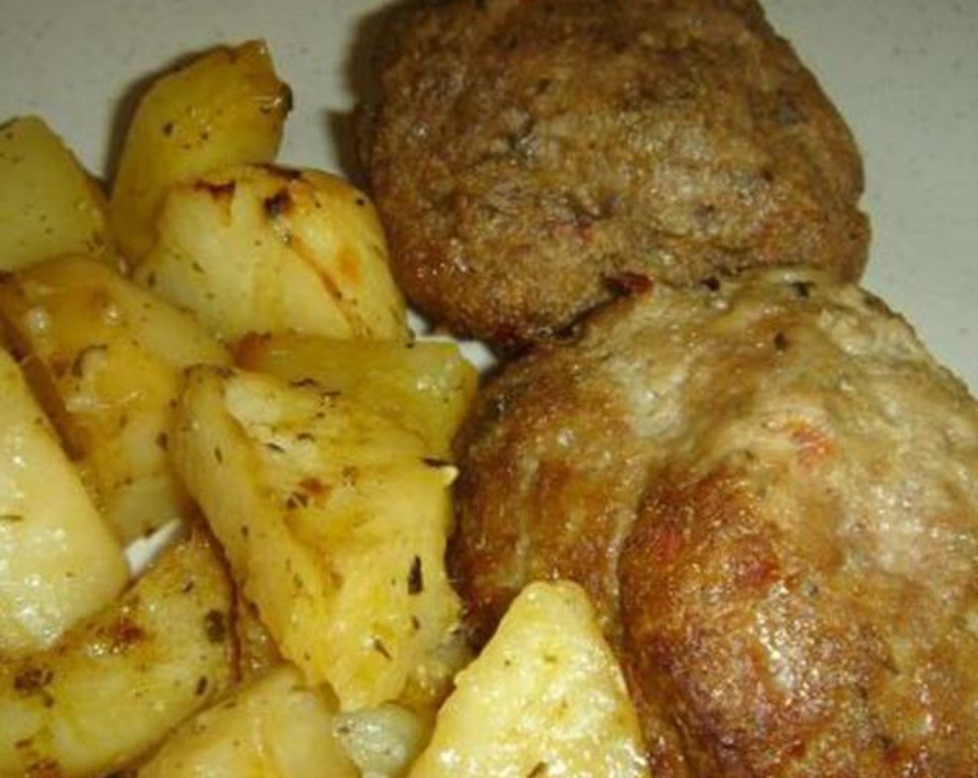 Oven Roasted Burgers and Potatoes