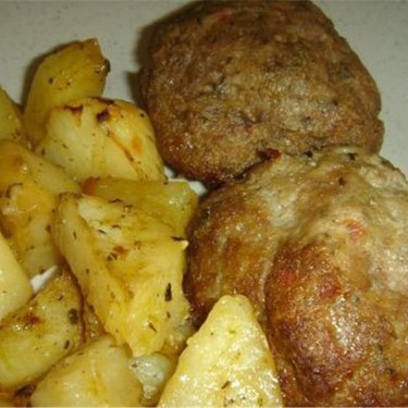 Oven Roasted Burgers and Potatoes Recipe | SideChef